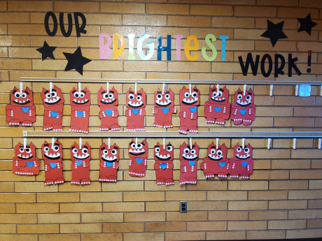 Love Monsters made by the first graders