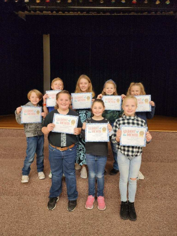 Third Grade Students of the Month