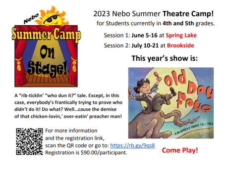 Flier for Theatre Camp