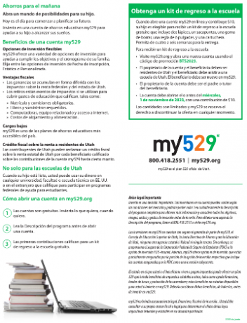 Information about opening a my529 account in Spanish