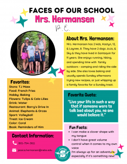 Fact Sheet about Mrs. Hermansen