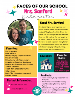 Fact sheet about Mrs. Sanford