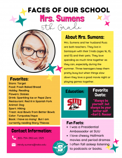 Fact Sheet about Mrs. Sumens