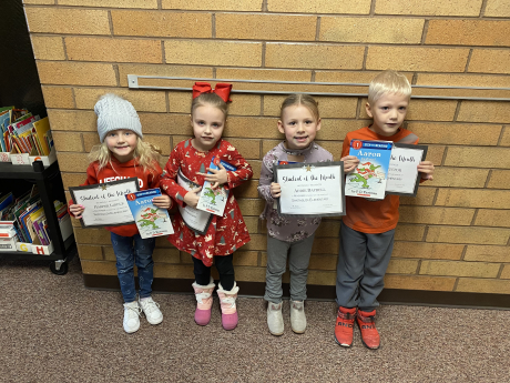 PM Kindergarten Students of the Month
