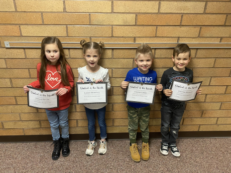 Afternoon Kindergarten Students of the Month