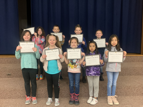 Second Grade students of the Month