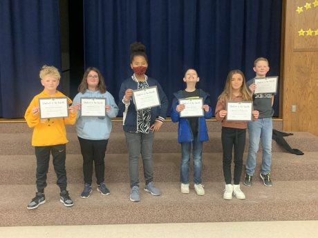 Fifth Grade students of the Month