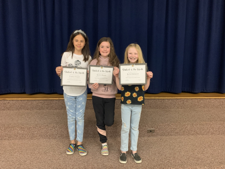 3rd Grade Students of the Month