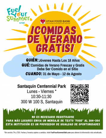 Flyer in Spanish for Summer Meals