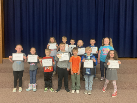 1st Grade Students of the Month