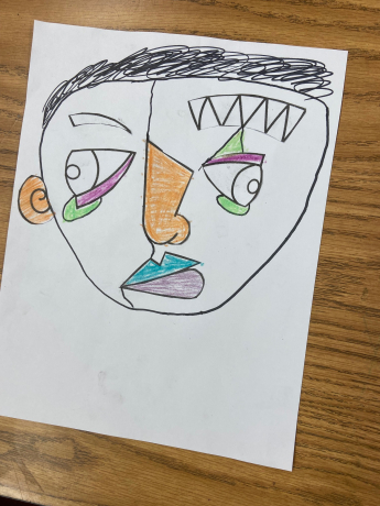 a picasso portrait done in cubism style