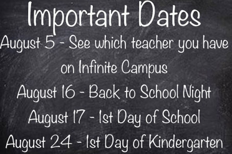 Important Dates Graphic