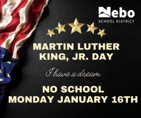 Martin Luther King Jr. day Monday, January 16