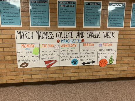 Poster to show the dress up days for the week