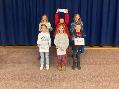 5th Grade students of the month for March