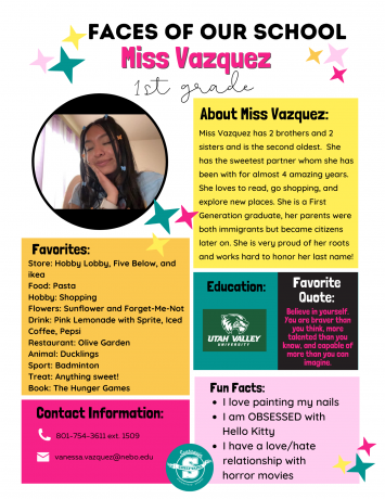 Facts about Miss Vazquez