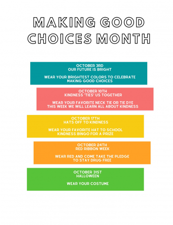 Making Good Choices Month Flyer